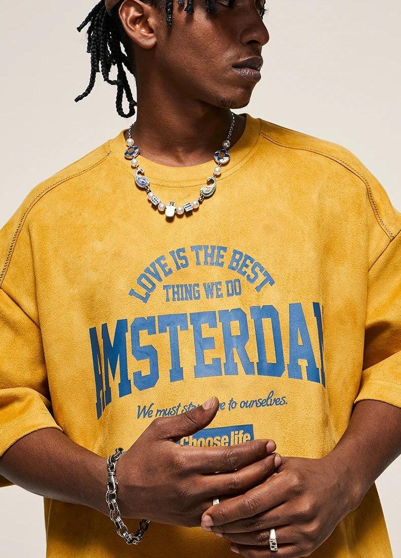 Amsterdam Suede Tee - Image 3