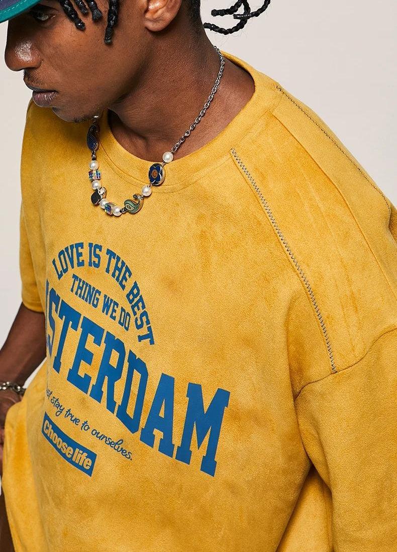 Amsterdam Suede Tee - Image 4
