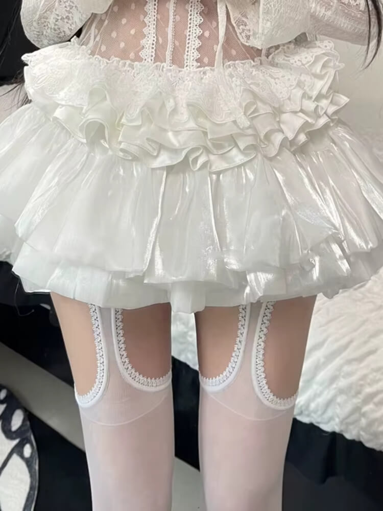 Angel Ruffle Mini Skirt - Image 3