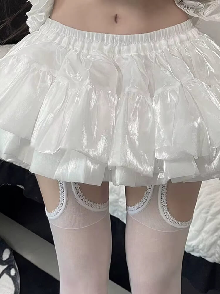 Angel Ruffle Mini Skirt - Image 6