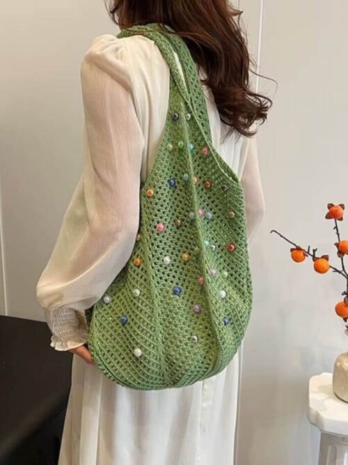 Beaded Crochet Bag