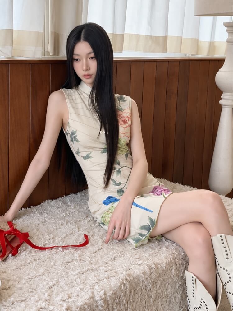 Birdsong Garden Mini Dress - Image 4