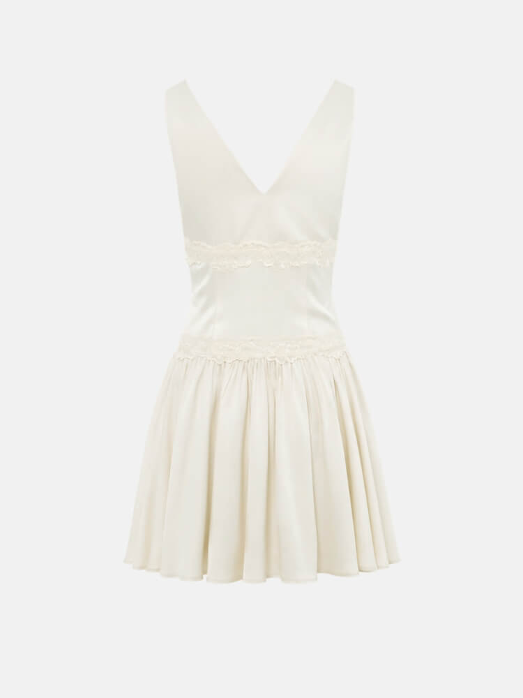 Coquette Lace Trim Mini Dress - Image 8