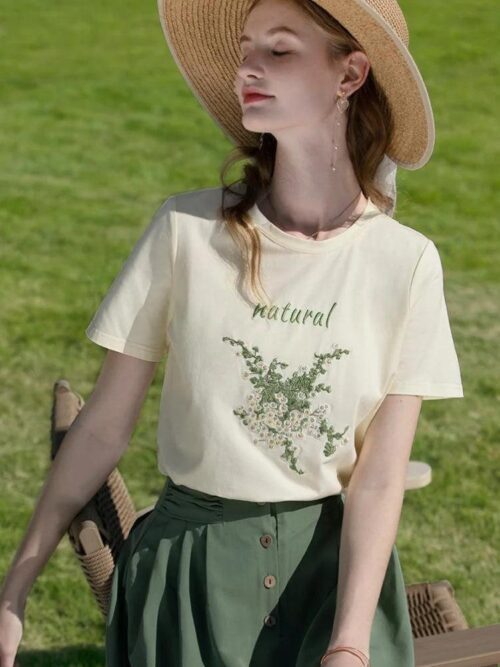 Cottagecore Natural Tee