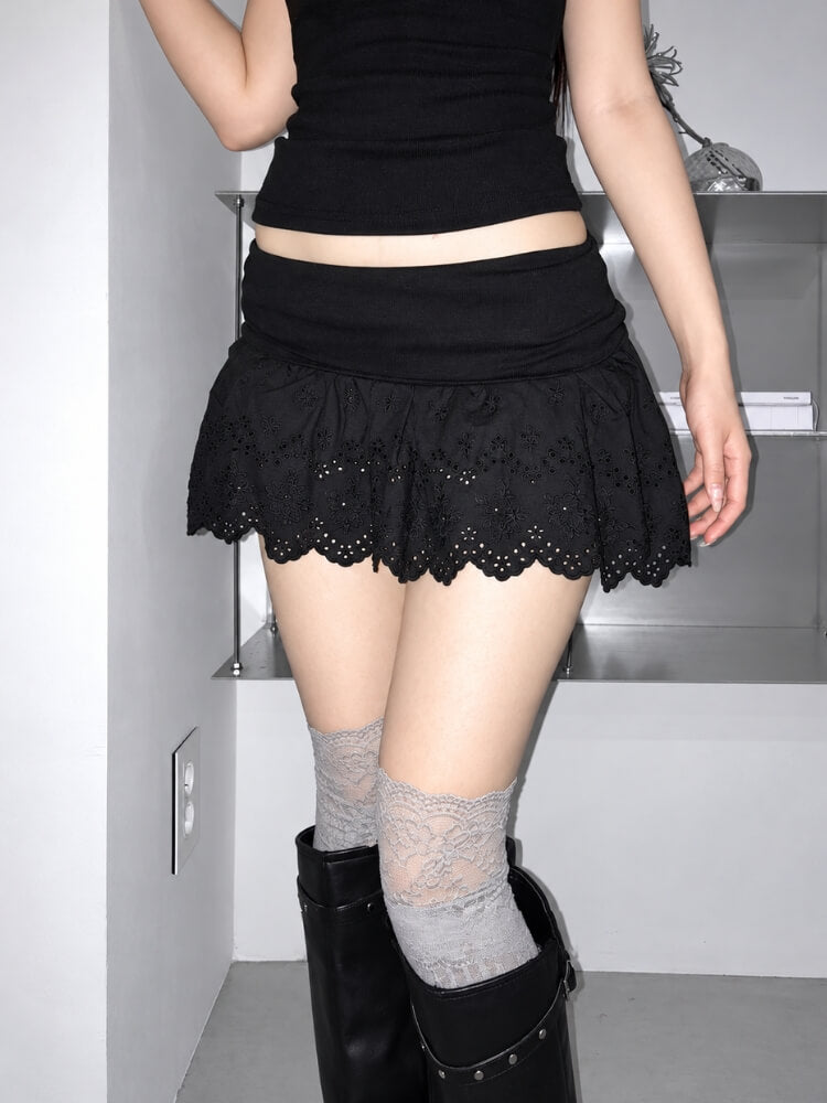 Embroidered Mini Skirt - Image 5