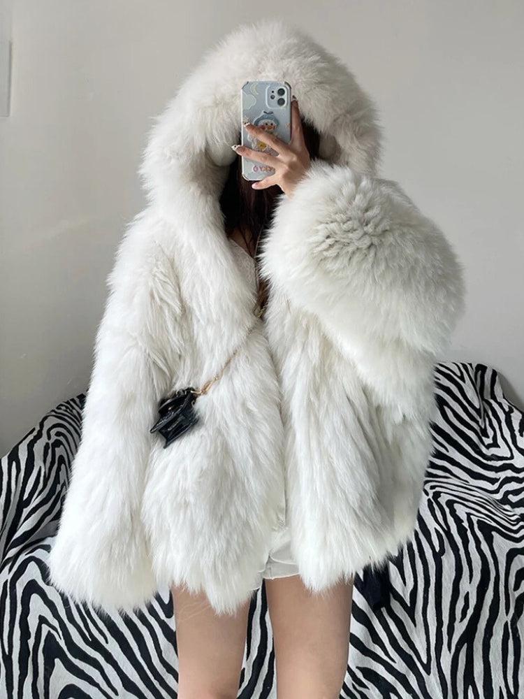 Faux Fur Hooded Jacket - Image 5