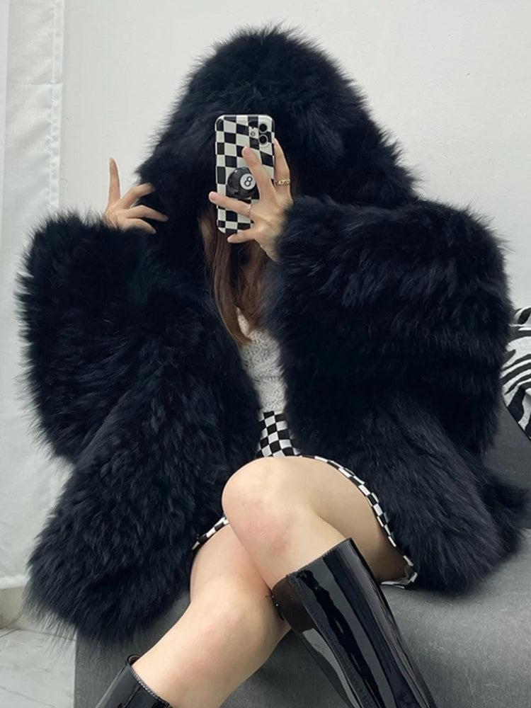 Faux Fur Hooded Jacket - Image 6