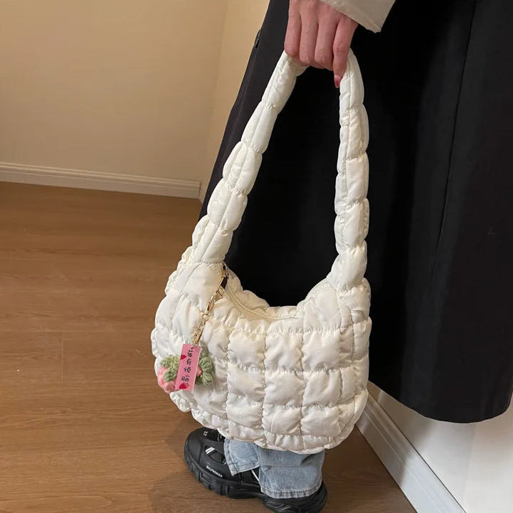 Floral Charm Puffer Bag - Image 3