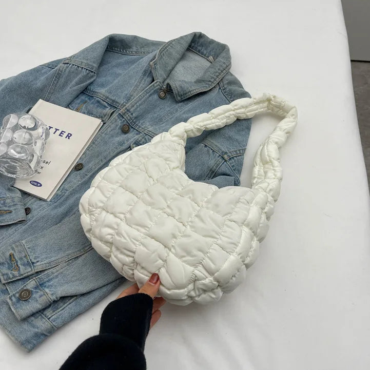 Floral Charm Puffer Bag - Image 7
