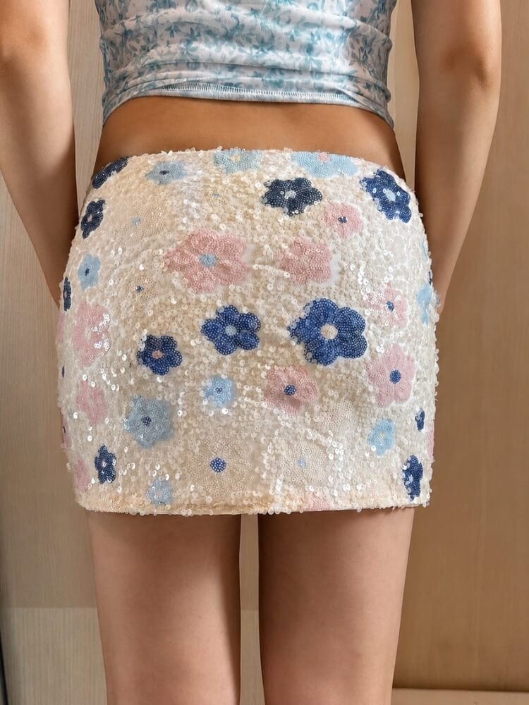Flower Glow Mini Skirt - Image 4