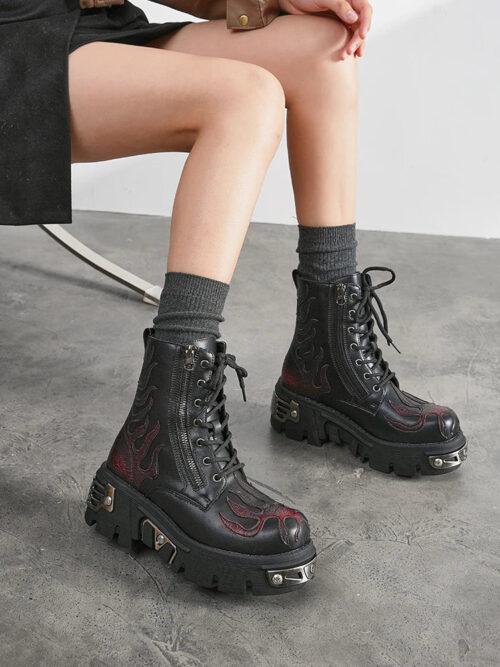 Goth Chunky Platform Boots