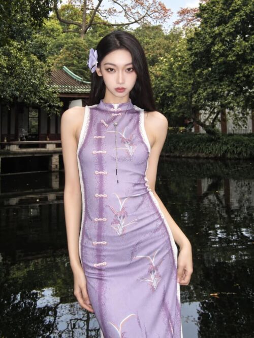 Lavender Garden Maxi Dress