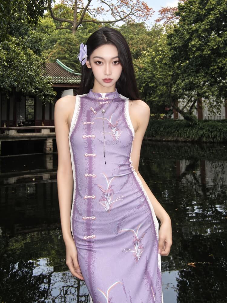 Lavender Garden Maxi Dress