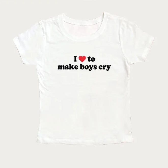 Love To Make Boys Cry Tee - Image 3