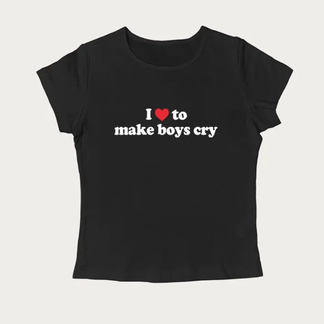Love To Make Boys Cry Tee - Image 4