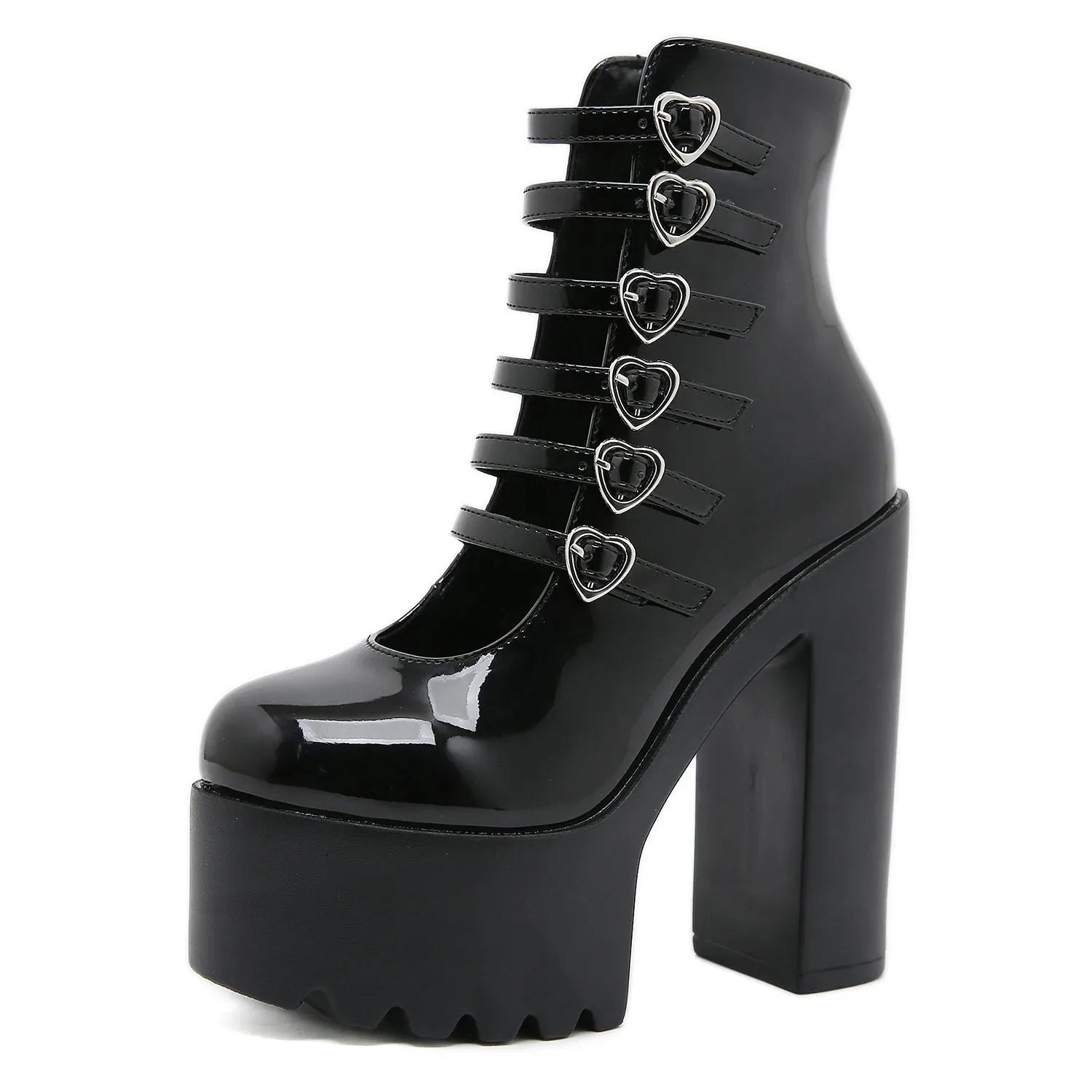 Multi Strap Platform Heels - Image 4