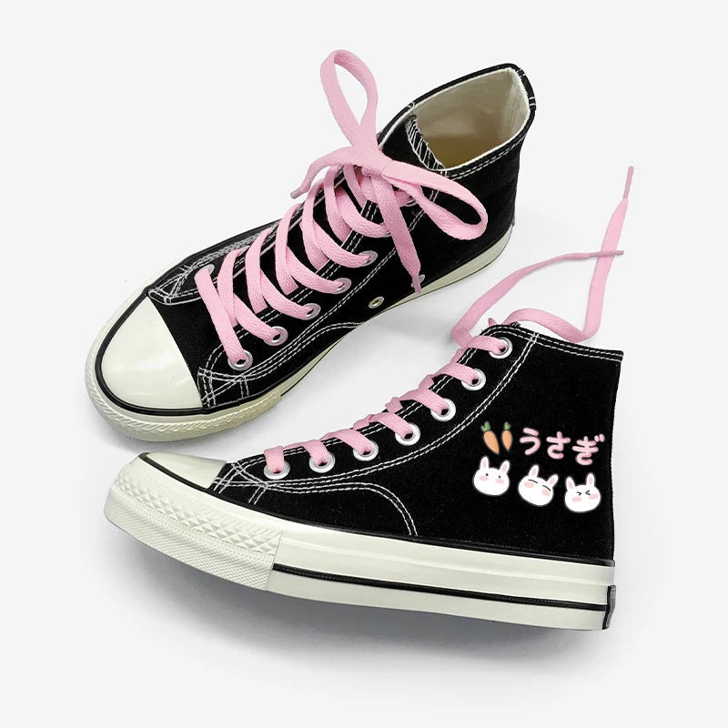 Rabbit & Carrot Lace Up Canvas Shoes - Image 3