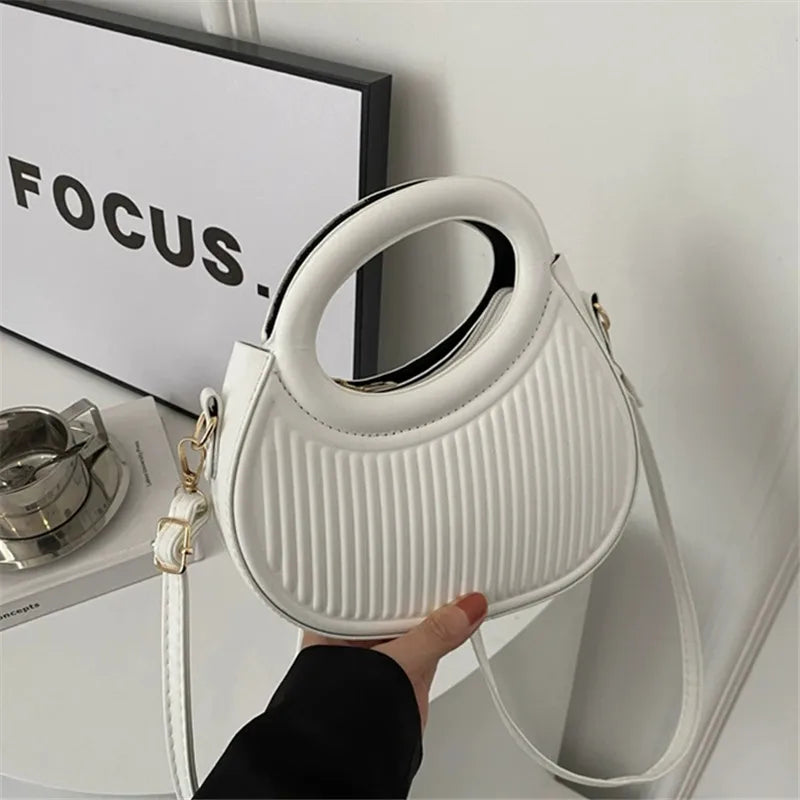 Ribbed Top-Handle Bag - Image 4