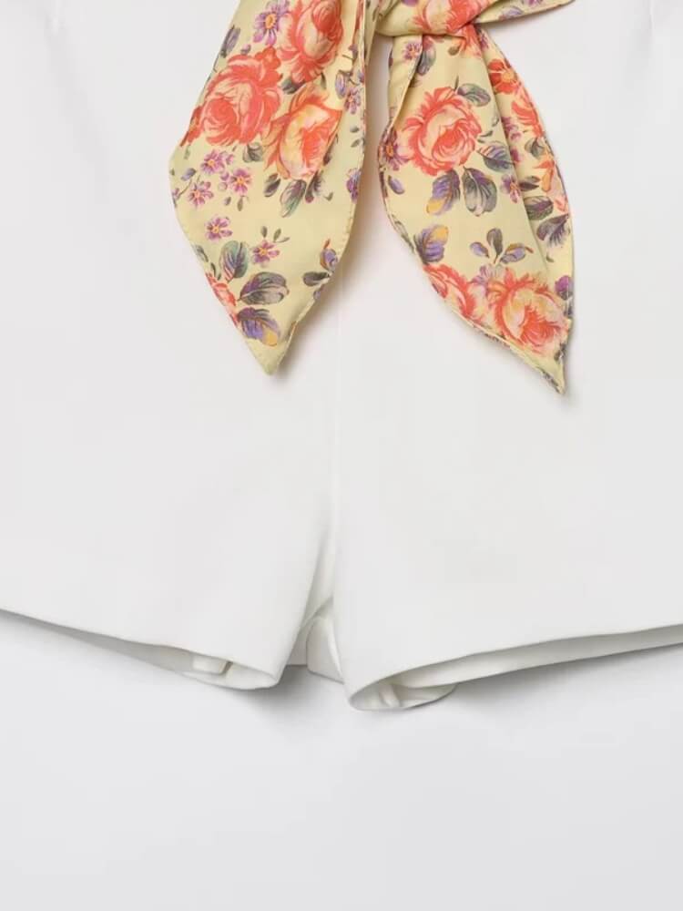 Scarf Belted Shorts - Image 6