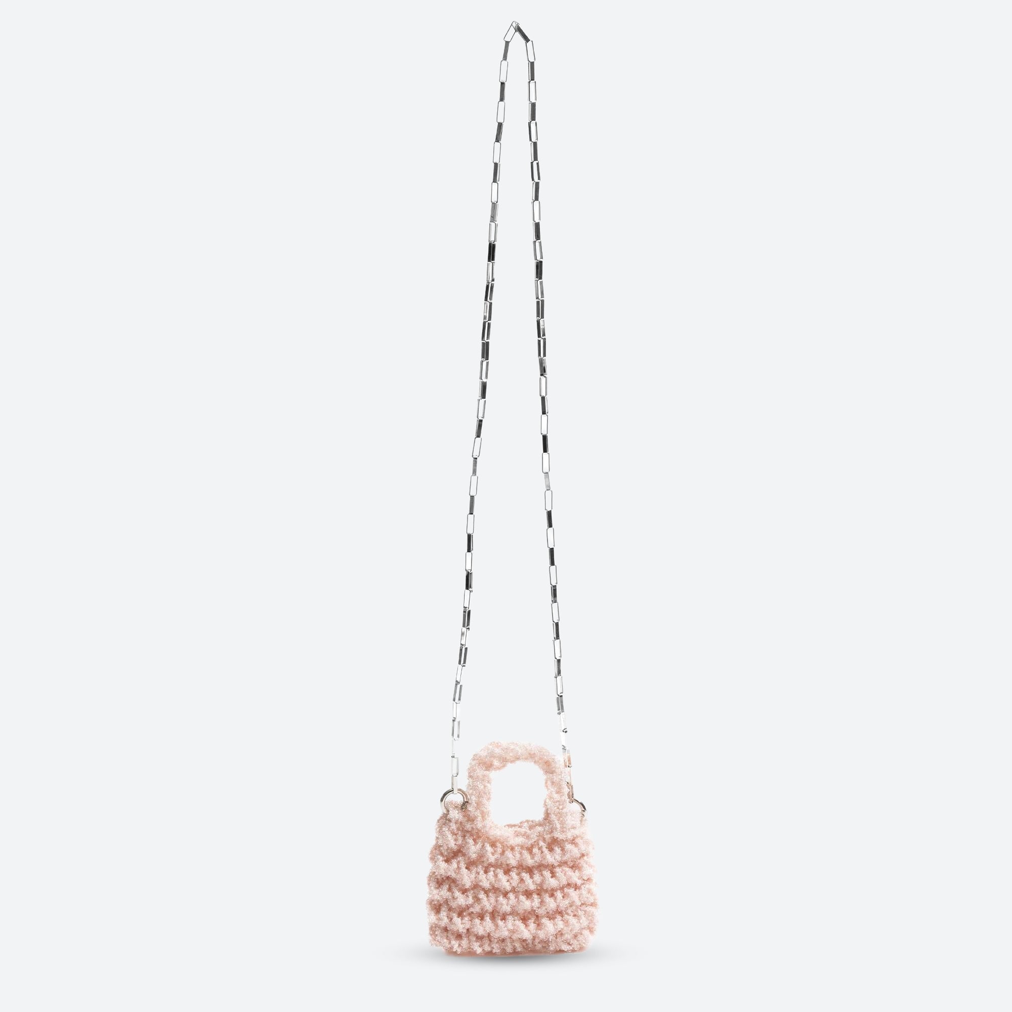 Soft Girl Beaded Chain Strap Handbag - Image 3