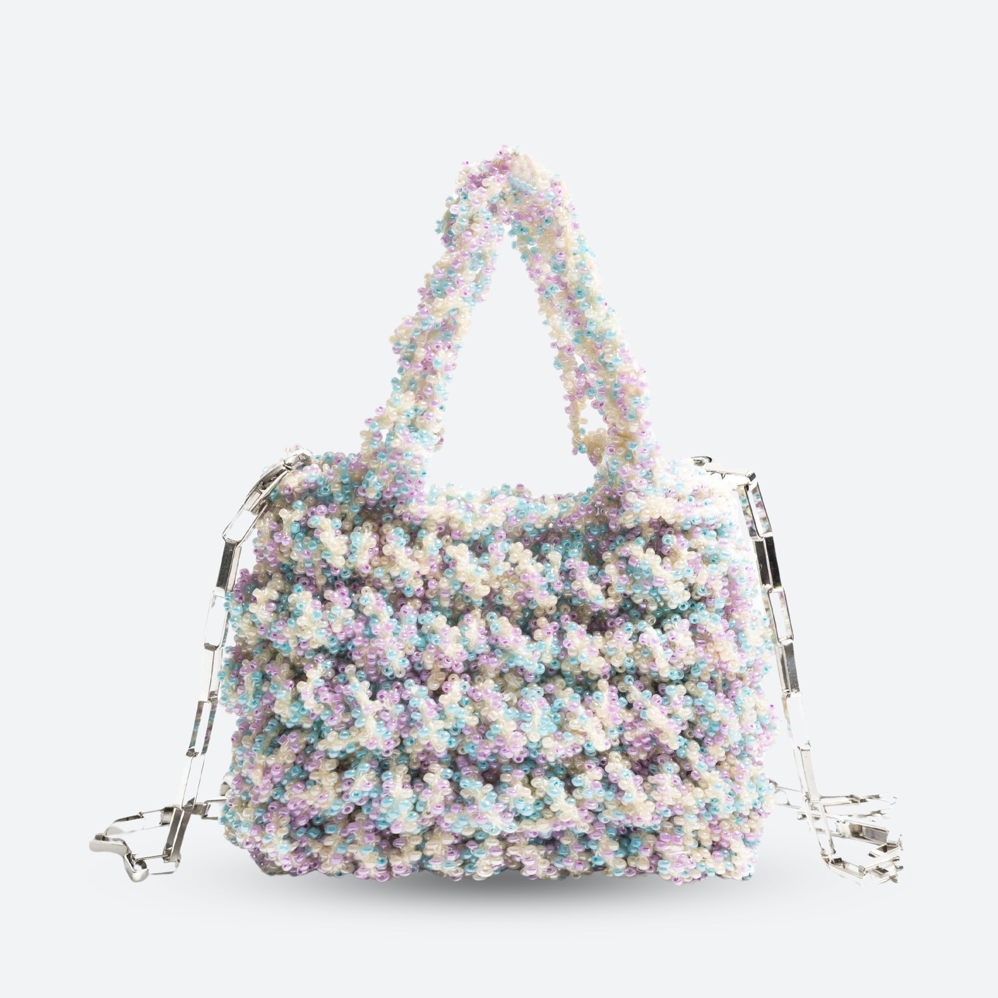 Soft Girl Beaded Chain Strap Handbag - Image 4