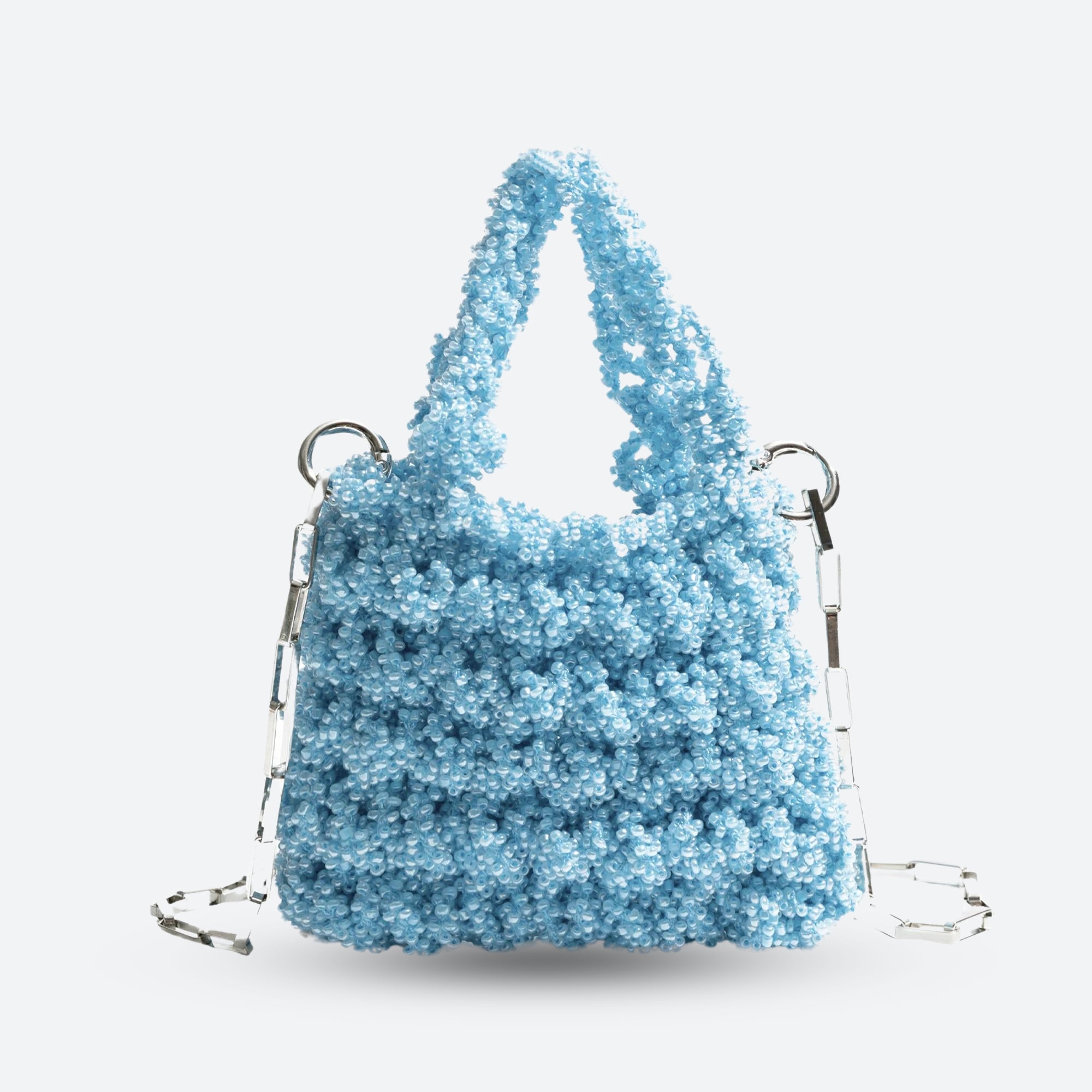 Soft Girl Beaded Chain Strap Handbag - Image 6