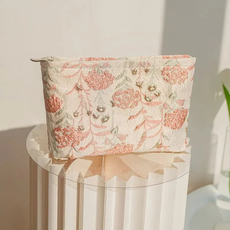 Soft Girl Floral Makeup Bag - Image 3