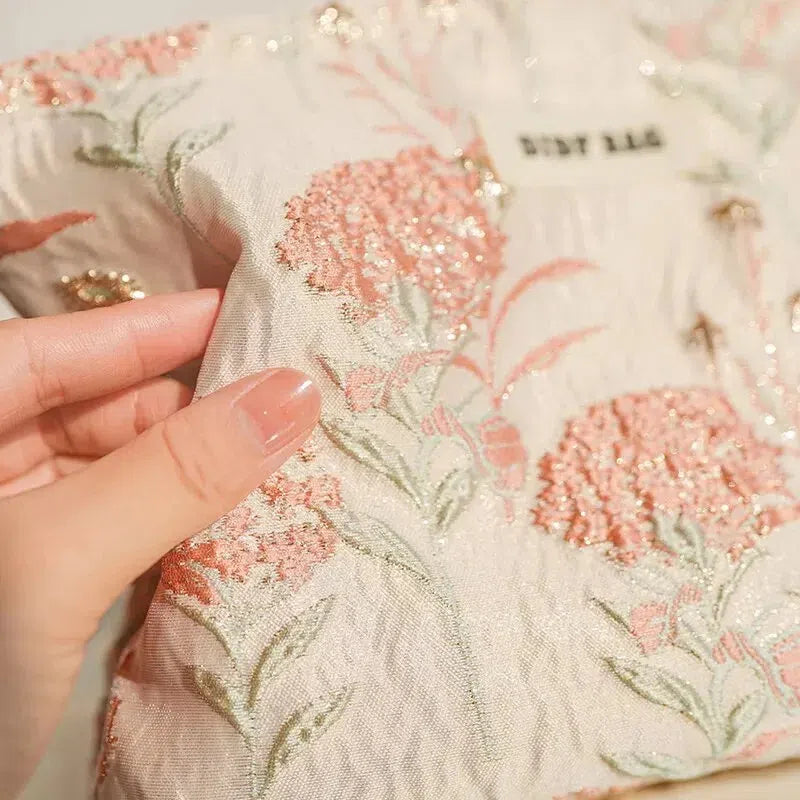 Soft Girl Floral Makeup Bag - Image 4