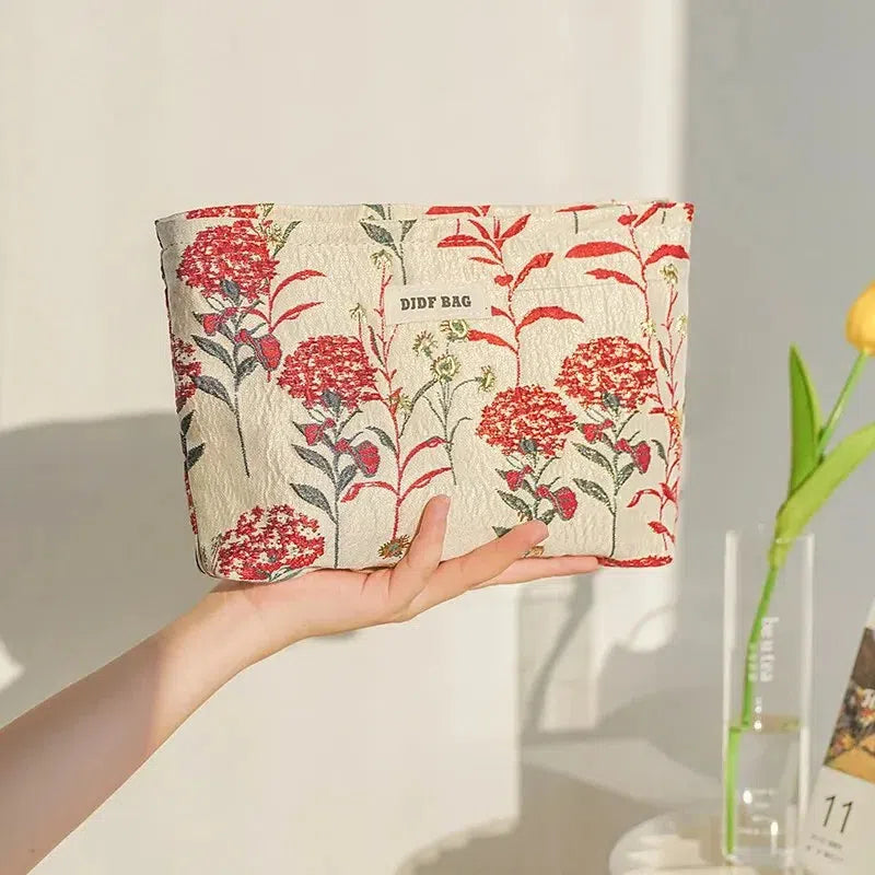 Soft Girl Floral Makeup Bag - Image 5