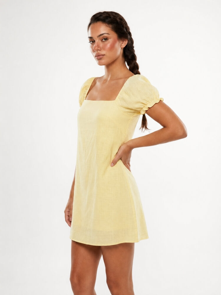Tie Back Mini Dress - Image 3