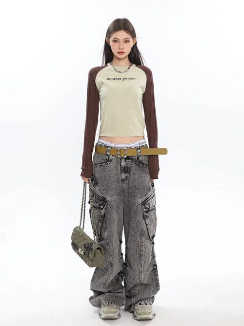 Y2K Big Pockets Cargo Jeans