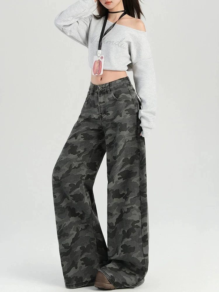 Y2K Camo Baggy Jeans - Image 3