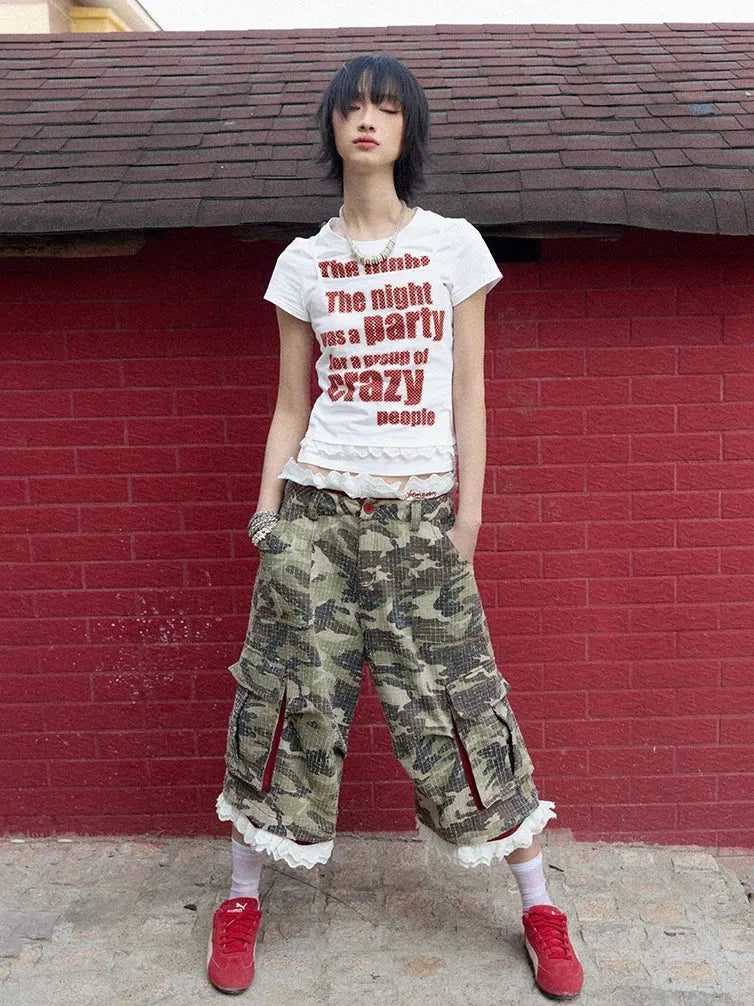 Y2K Crazy Party Graphic Tee - Image 3