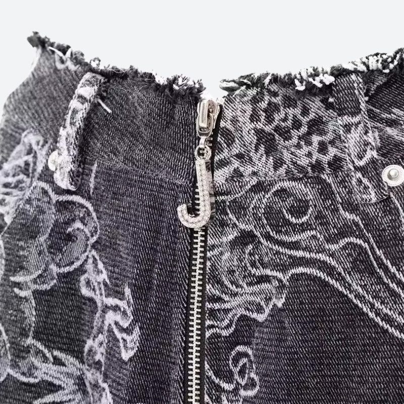 Y2K Dragon Printed Jeans - Image 4