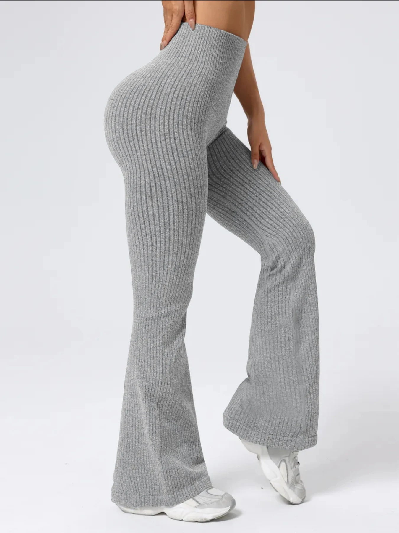 Y2K Flare Knit Pants - Image 3