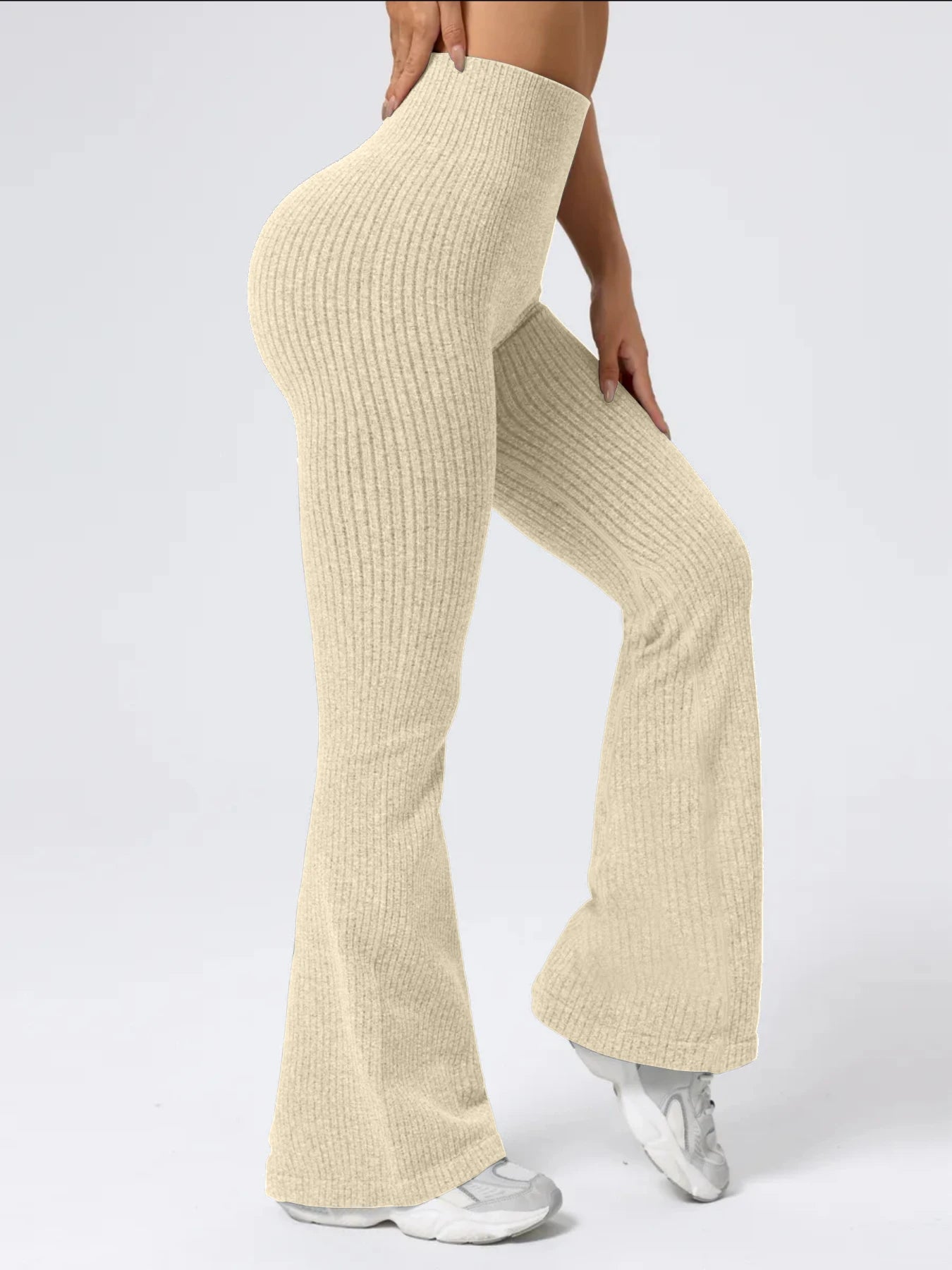 Y2K Flare Knit Pants - Image 4