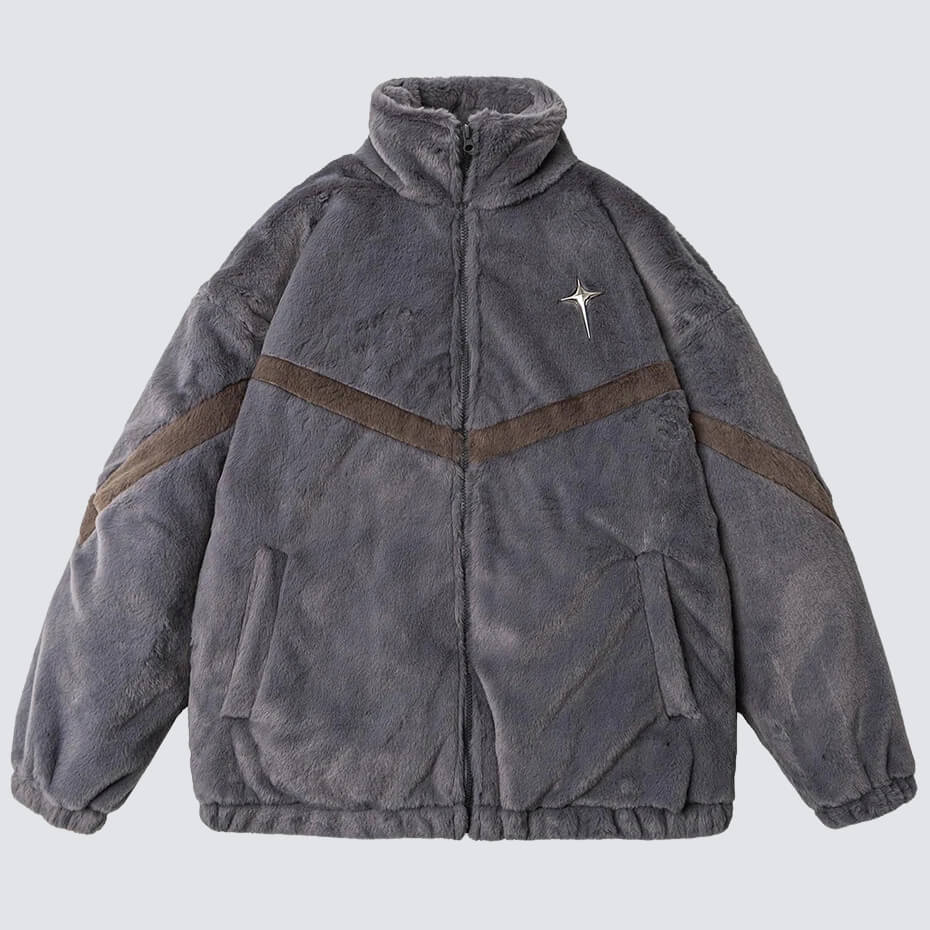Y2K Fleece Zip-Up Jacket - Image 3