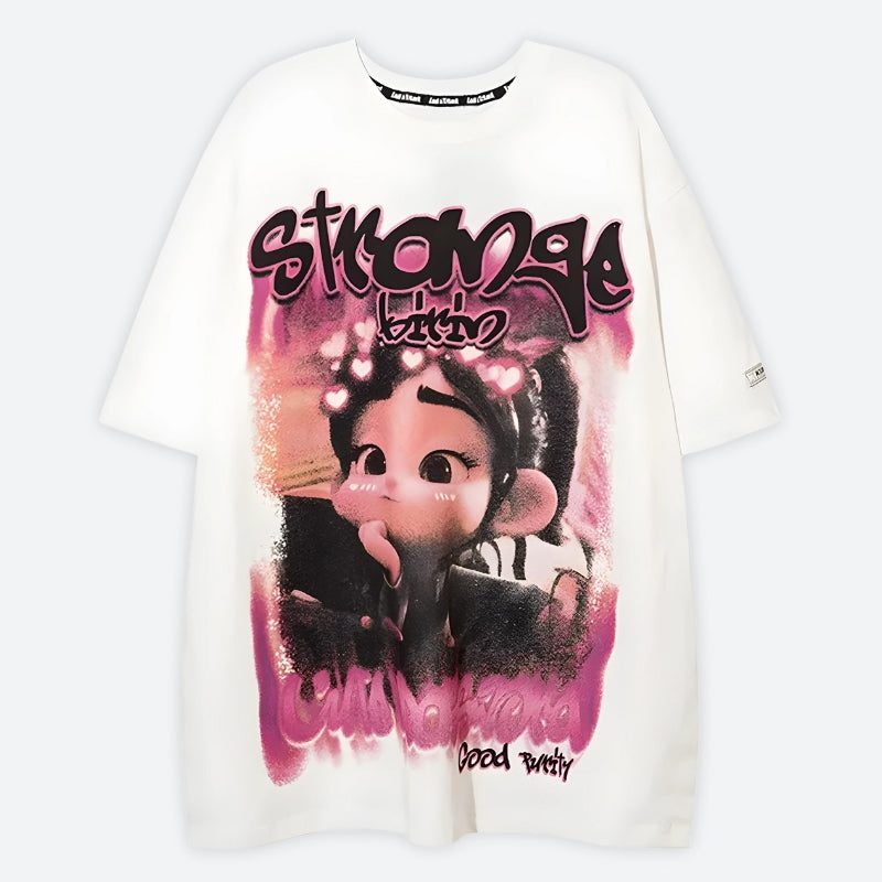 Y2K Graffiti Graphic Tee - Image 3