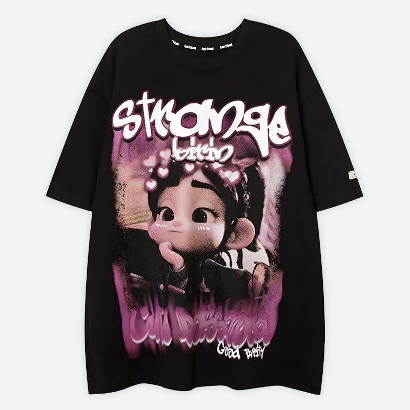 Y2K Graffiti Graphic Tee - Image 4