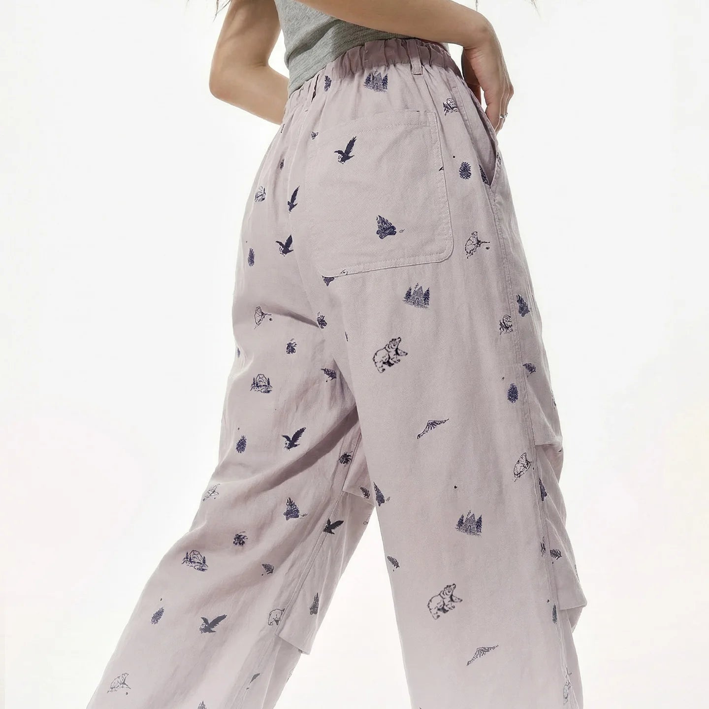 Y2K Graphic Drawstring Pants - Image 4