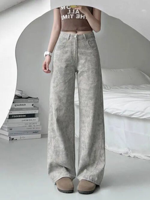 Y2K Gray Washed Pants
