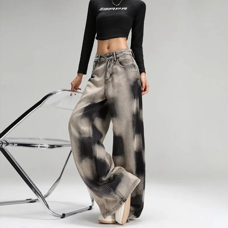 Y2K Grunge Sprayed Jeans - Image 5