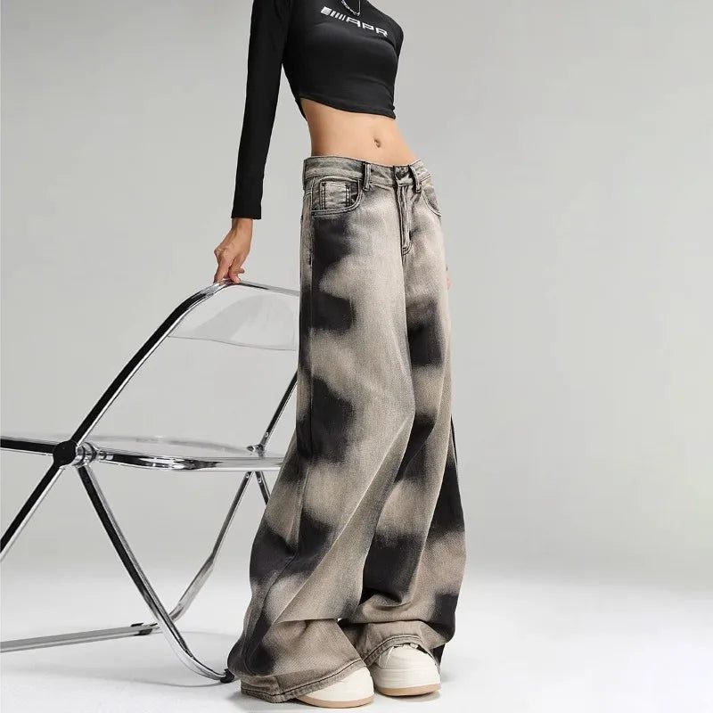 Y2K Grunge Sprayed Jeans - Image 6
