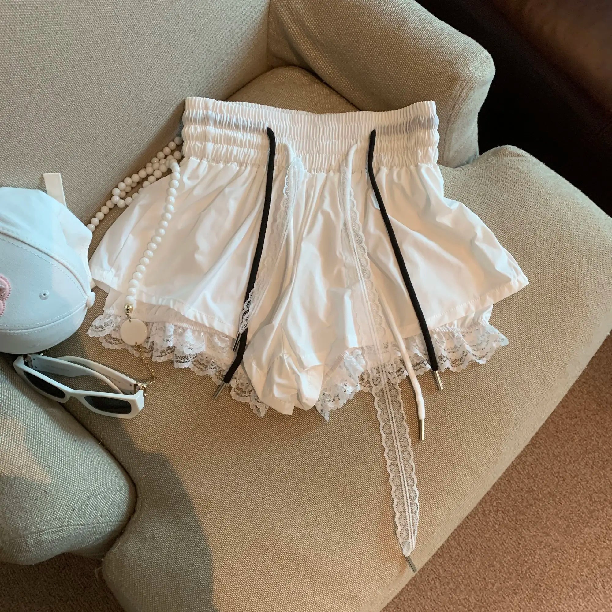 Y2K Lace Shorts - Image 7