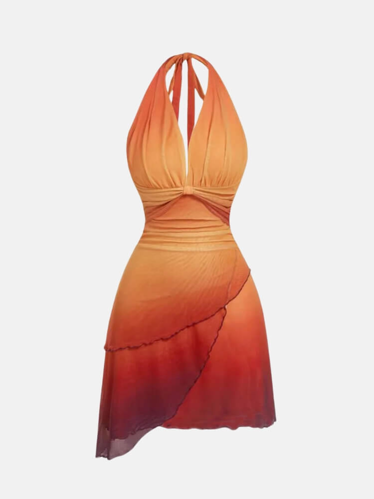 Y2K Ombre Halter Dress - Image 3