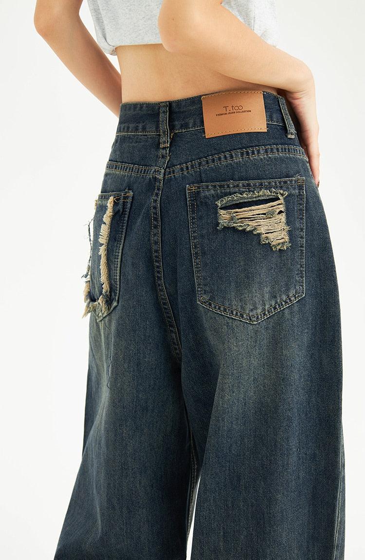 Y2K Pockets Wide Leg Baggy Jeans - Image 10