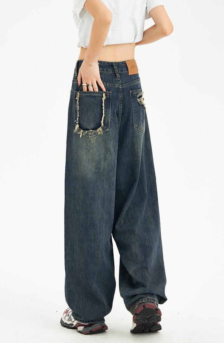 Y2K Pockets Wide Leg Baggy Jeans - Image 5
