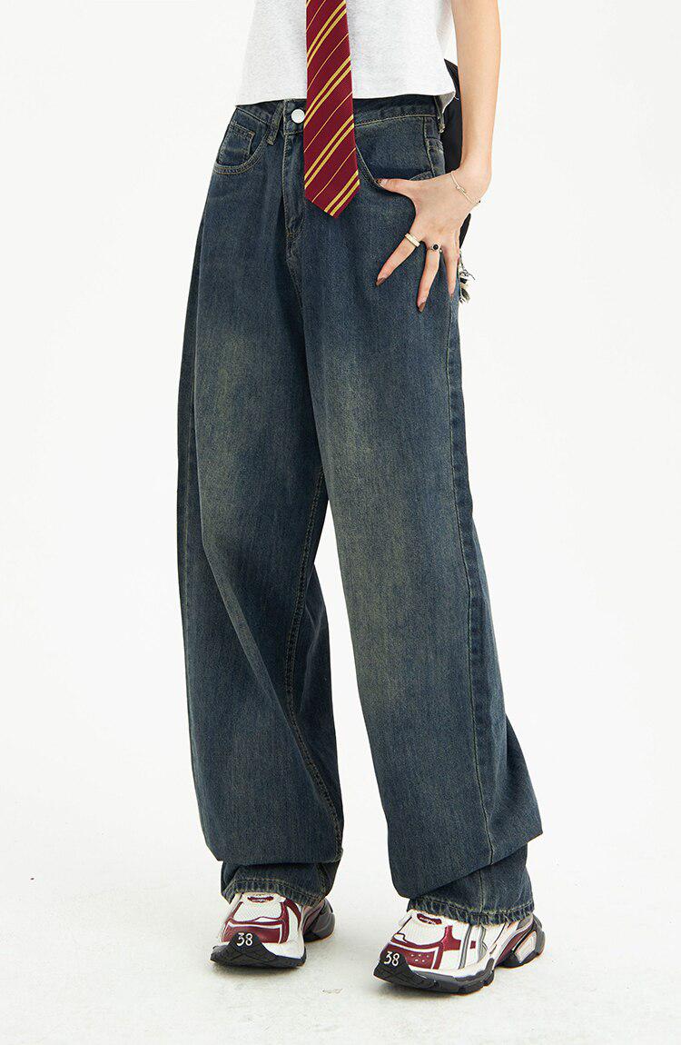 Y2K Pockets Wide Leg Baggy Jeans - Image 6