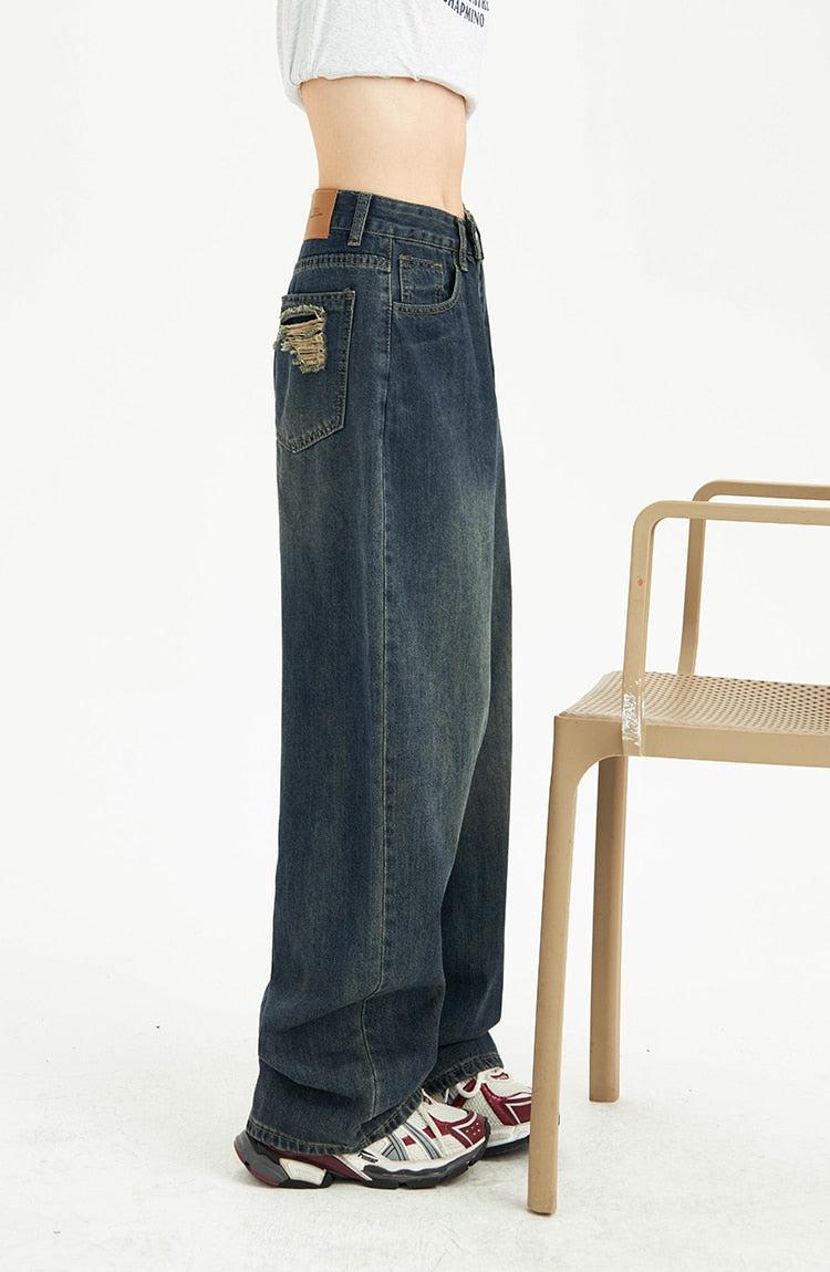 Y2K Pockets Wide Leg Baggy Jeans - Image 7