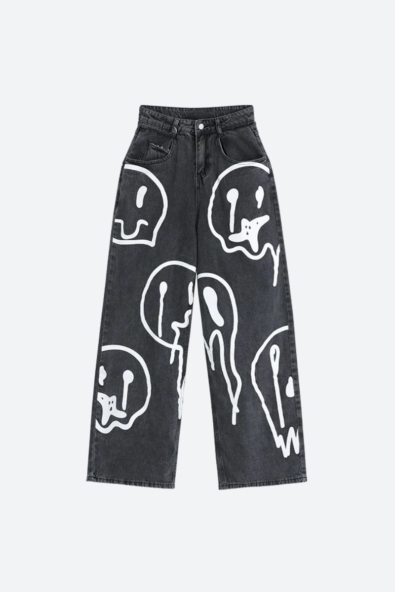 Y2K Smiley Jeans - Image 3